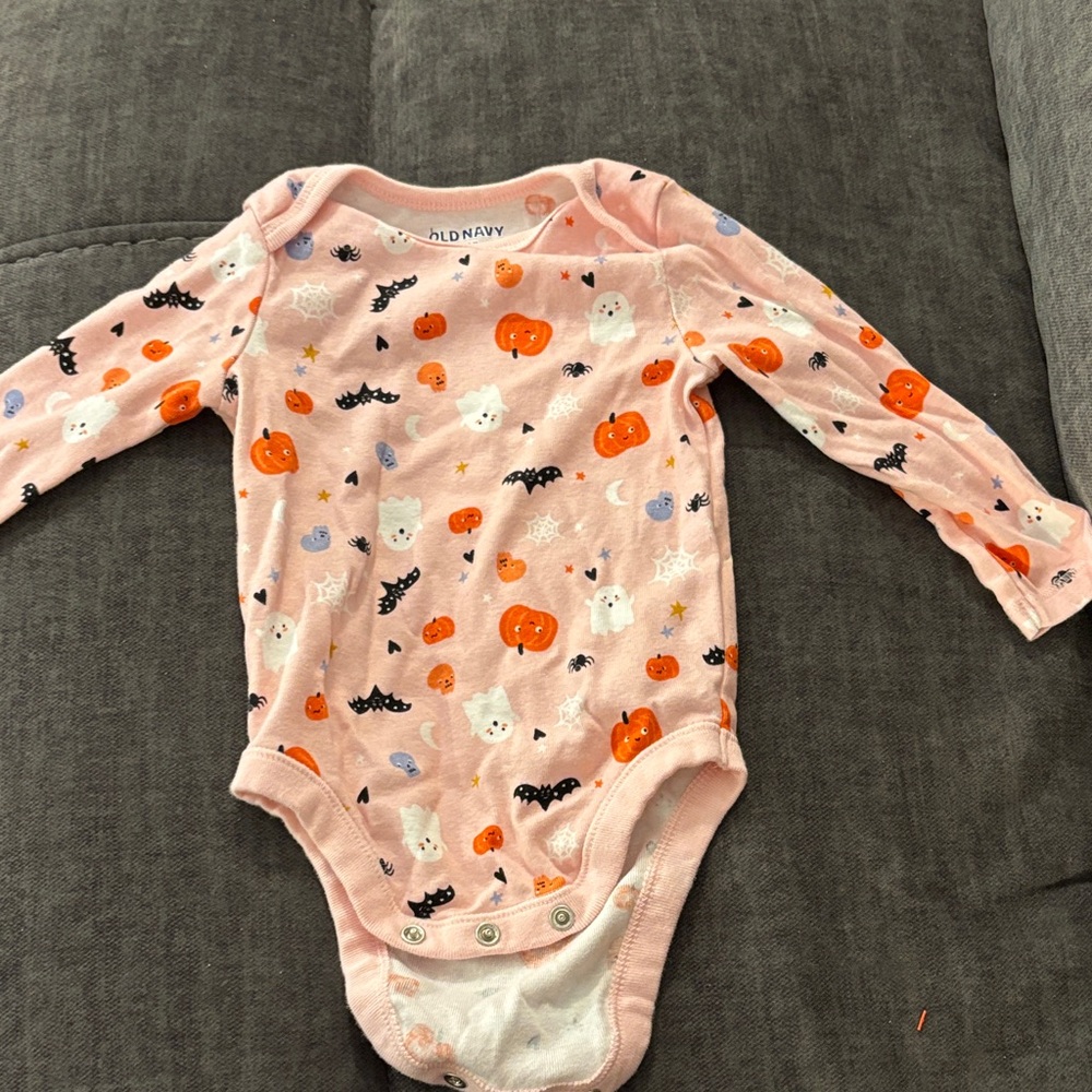 Old Navy Pink Halloween Bodysuit